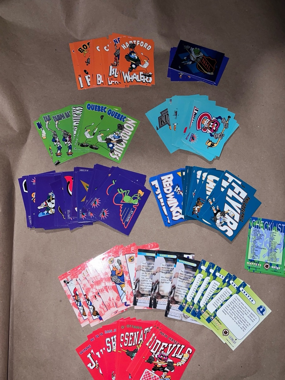 1994 Muppets Hockey trading cards